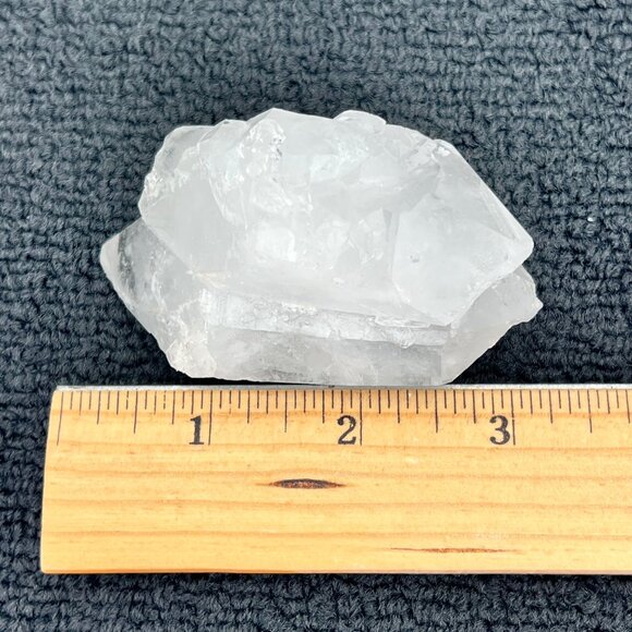 Clear Arkansas Quartz Crystal Cluster Mineral Gemstone App. 3"x1.5"x1.5" 5.2 oz - Picture 2 of 16
